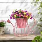 Vintage Metal Watering Can Planter