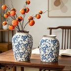 Blue and White Ceramic Vase
