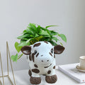 Resin Highland Cow Planter Decor