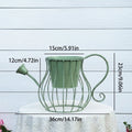 Vintage Metal Watering Can Planter